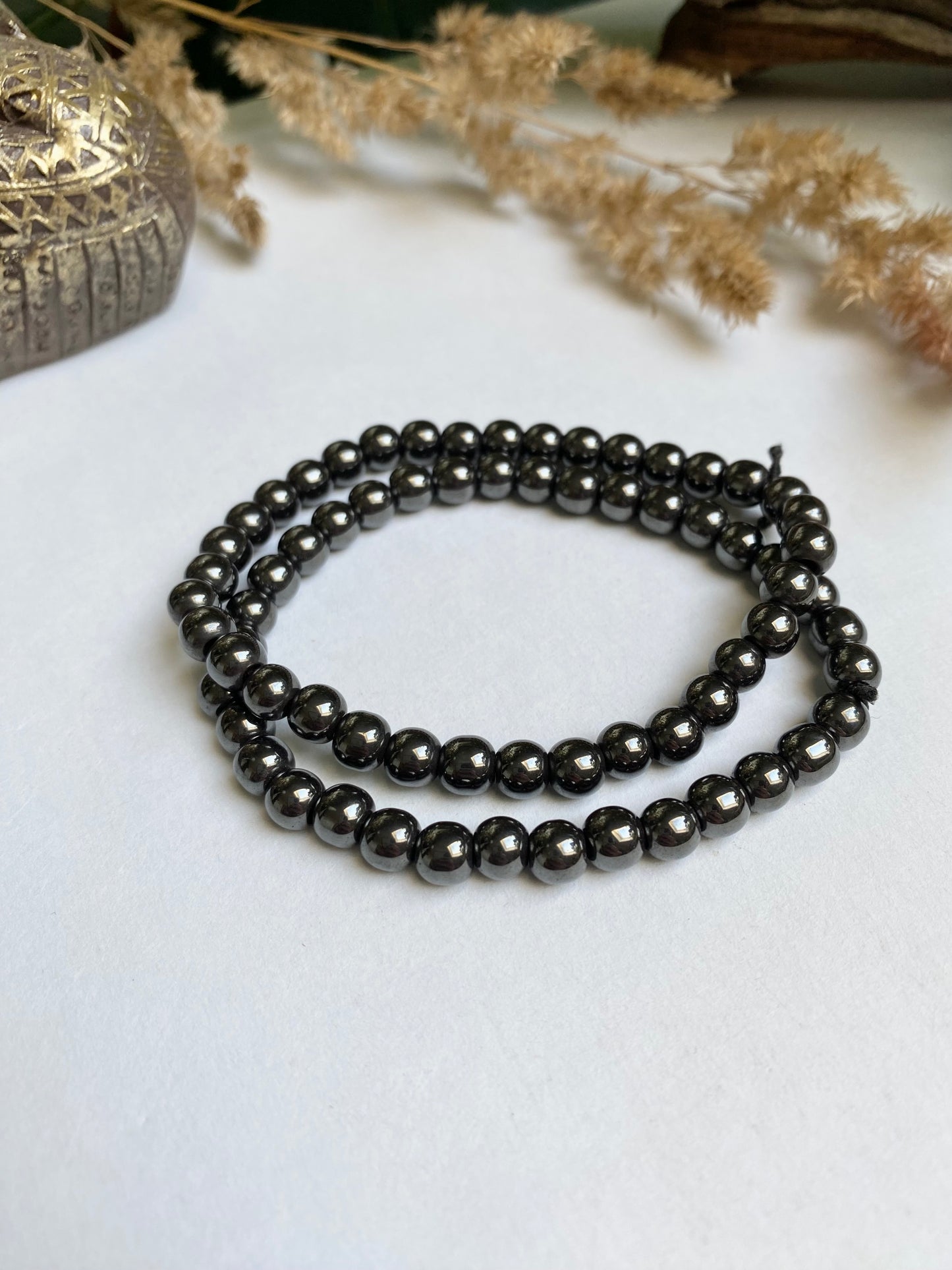 Hämatit Kugelarmband 6mm