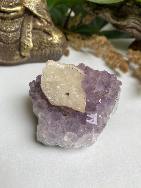 Amethyst mit Calcit 1