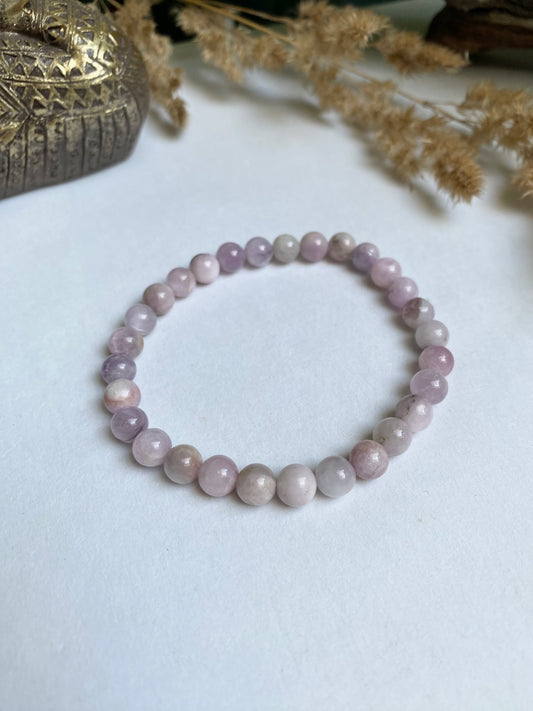 Kunzit Kugelarmband 6mm