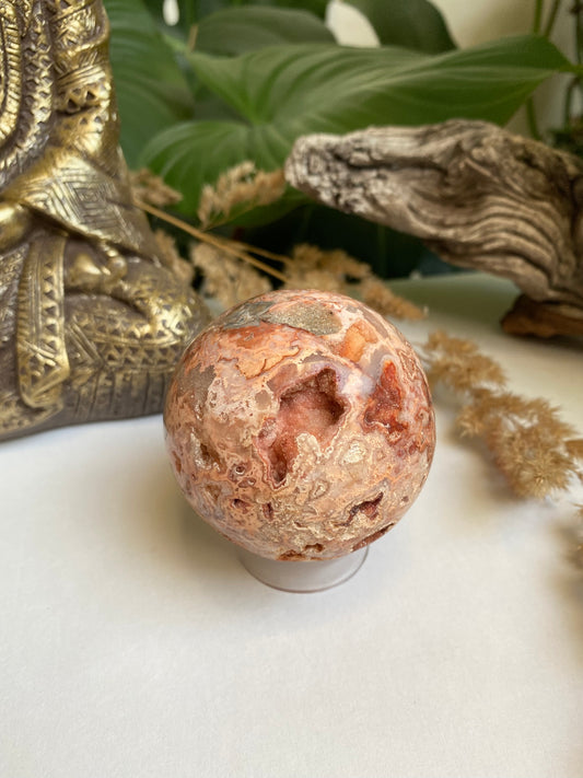 Crazy Lace Agate Kugel 2