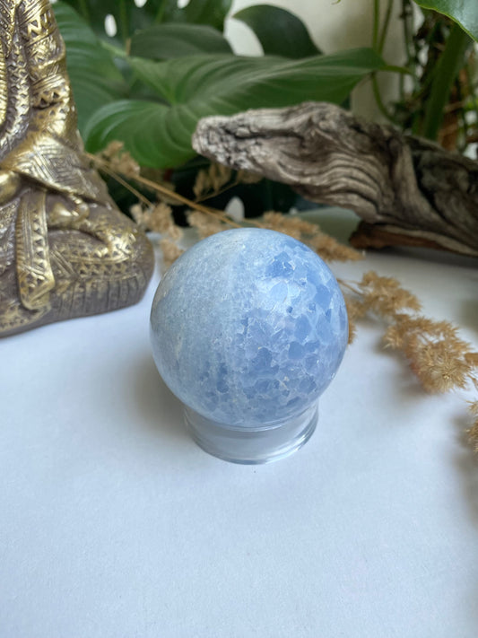 Blaue Calcit Kugel 1