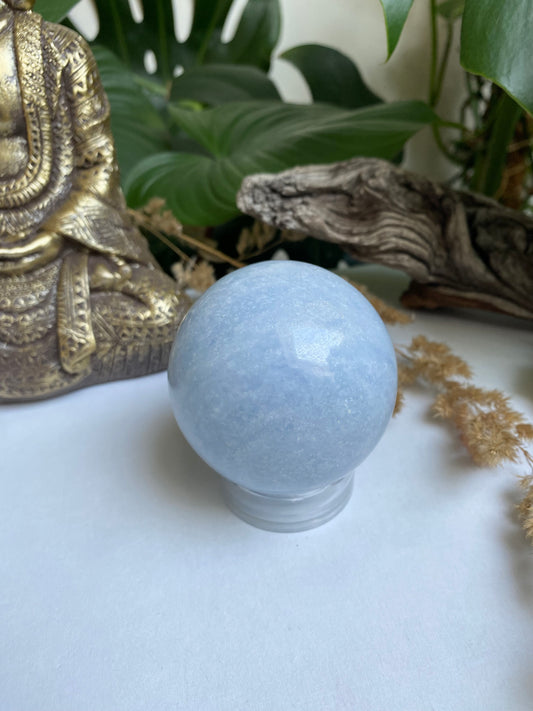 Blaue Calcit Kugel 3