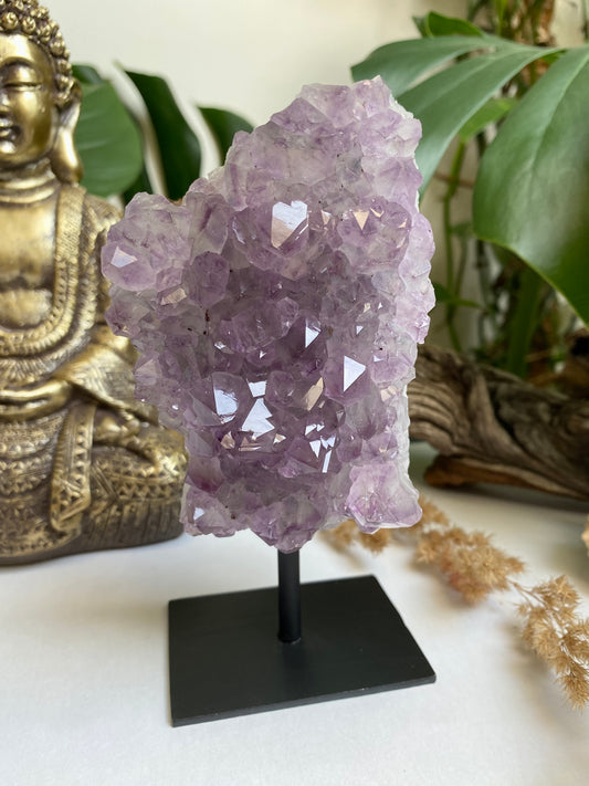Amethyst auf Metallständer 2