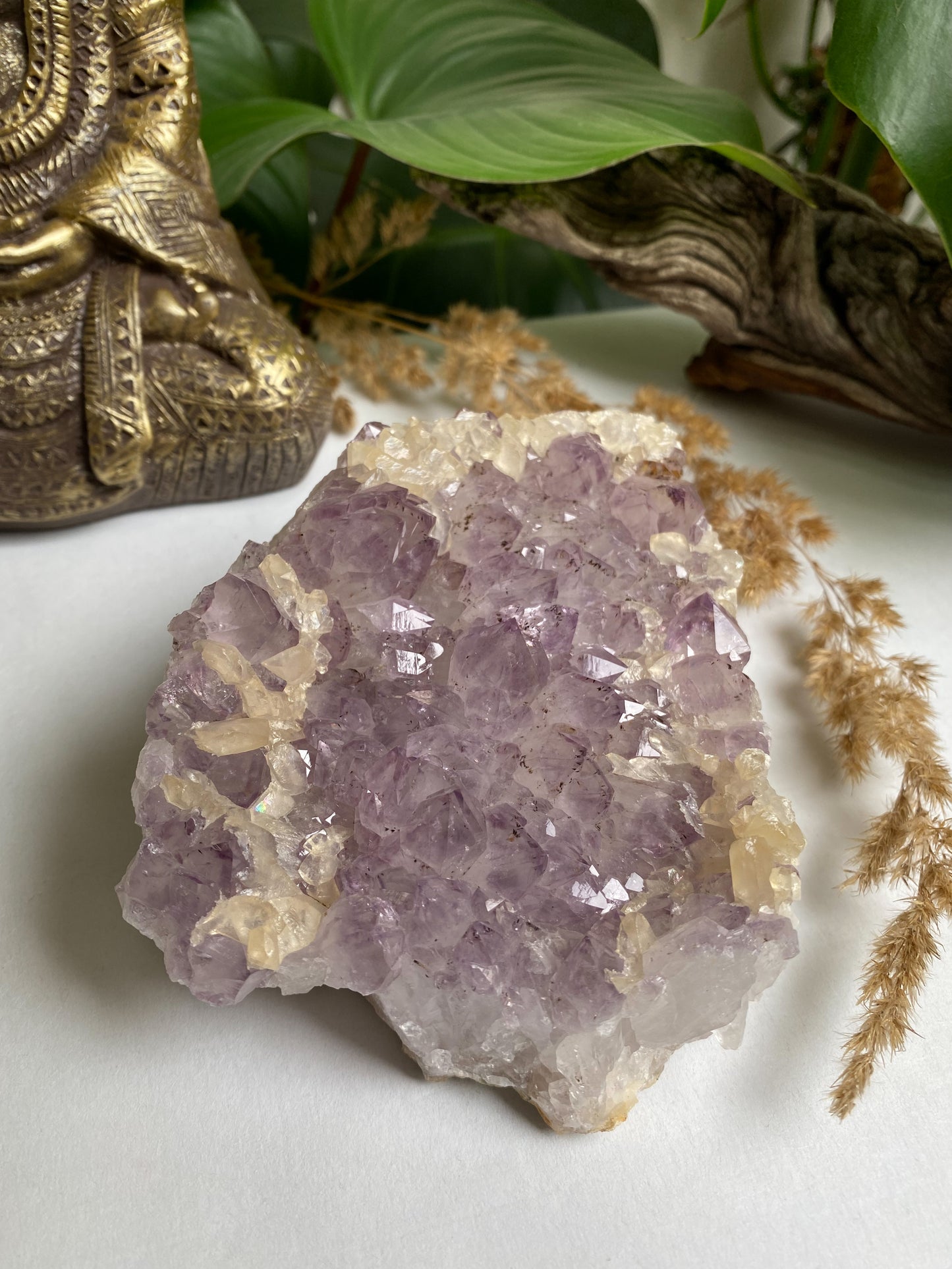 Amethyst mit Calcit 4 B