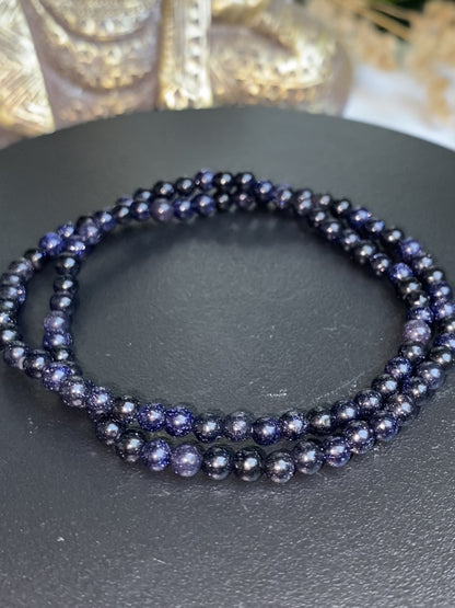 Blaufluss Kugelarmband 4mm