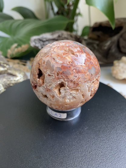 Crazy Lace Agate Kugel 2